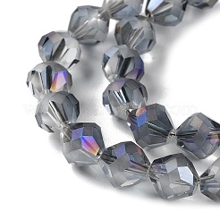 Electroplate Transparent Glass Beads Strands&nbsp;EGLA-I019-HR02