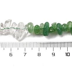 Natural Quartz Crystal & Green Aventurine Beads Strands&nbsp;G-L610-A01-01