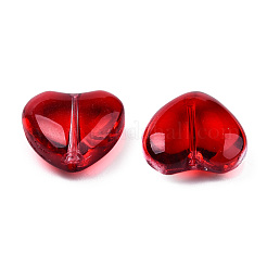 Transparent Spray Painted Glass Beads&nbsp;GLAA-N035-030-C07