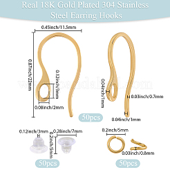 304 Stainless Steel Earring Hooks&nbsp;STAS-BBC0008-29