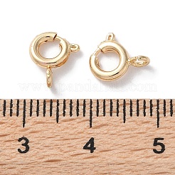 Rack Plating Brass Spring Ring Clasps&nbsp;KK-F090-22LG