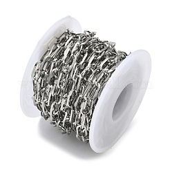 304 Stainless Steel Paperclip Chains&nbsp;CHS-P024-03P