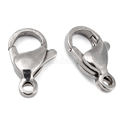 Tarnish Resistant Polished 304 Stainless Steel Lobster Claw Clasps&nbsp;X-STAS-R072-39A