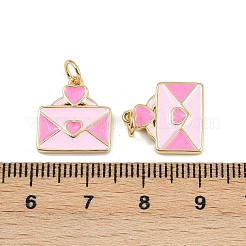 Brass Enamel Charms&nbsp;KK-L240-15G