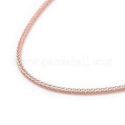 925 Sterling Silver Wheat Chains Necklace for Women&nbsp;STER-I021-07RG