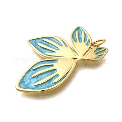 Brass Enamel Pendants&nbsp;KK-D339-21G-02