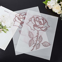Rose Shape Hotfix Rhinestone&nbsp;DIY-WH0308-281