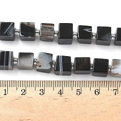 Natural Banded Agate(Dyed & Heated) Beads Strands&nbsp;G-D338-A09-01