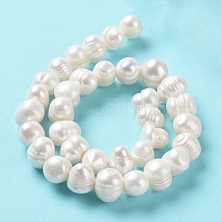 Natural Cultured Freshwater Pearl Beads Strands&nbsp;PEAR-E019-06