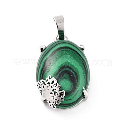 Synthetic Malachite Pendants&nbsp;G-C235-03B-RS