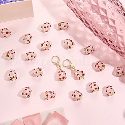 20Pcs Handmade Foil Lampwork Bumpy Beads&nbsp;FOIL-SZ0001-01