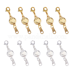 10 Sets 2 Colors Zinc Alloy Magnetic Clasps&nbsp;PALLOY-CJ0001-140