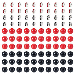 100Pcs 2 Colors Opaque Acrylic Beads&nbsp;MACR-TA0002-52
