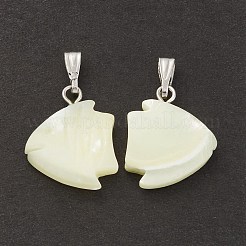 Natural Trochid Shell/Trochus Shell Pendants&nbsp;SSHEL-K027-10
