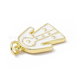 Rack Plating Brass Enamel Pendants&nbsp;KK-B065-18G-01