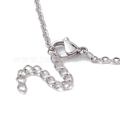 Crystal Stone Cage Pendant Necklaces&nbsp;NJEW-JN04758-03