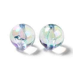 UV Plating Rainbow Iridescent Acrylic Beads&nbsp;TACR-D010-01A