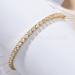 Adjustable Brass Micro Pave Cubic Zirconia Bracelets&nbsp;LS-BJEW-G588-01G