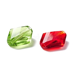 50Pcs Faceted Transparent K9 Glass Beads&nbsp;GLAA-D003-02