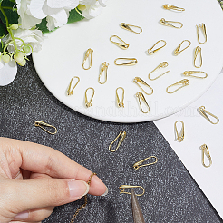 15Pairs Rack Plating Brass Earring Hooks&nbsp;KK-BBC0026-23