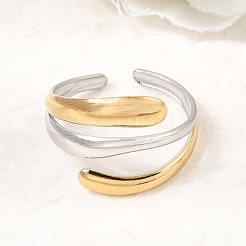 304 Stainless Steel Cuff Open Rings&nbsp;SA-CBAB767-23GP