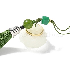 Resin Lotus Incense Balls Pendant Decorations&nbsp;HJEW-D300-01A-01PG