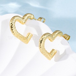 304 Stainless Steel Stud Earrings for Women&nbsp;EJEW-L296-032G-02