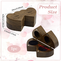1Pc Valentine's Day Wooden Ring Magnetic Gift Cases&nbsp;CON-PH0003-14