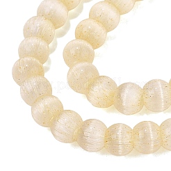 Glass Imitation Cat Eye Beads Strands&nbsp;GLAA-N075-01A-11