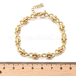 304 Stainless Steel Infinity Link Chain Bracelets for Women&nbsp;BJEW-K226-14B-G