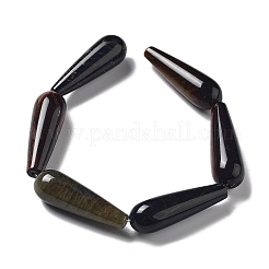 Natural 3-Color Tiger Eye Beads Strands&nbsp;G-P528-H11-01