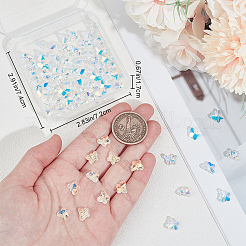 80Pcs Electroplate Glass Charms&nbsp;EGLA-BBC0001-05A