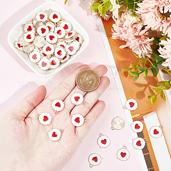 100Pcs Alloy Enamel Pendants&nbsp;ENAM-GO0001-03