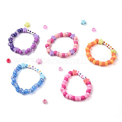 3 Boxs DIY Acrylic Beads Bracelets Making Kits&nbsp;DIY-YW0013-02
