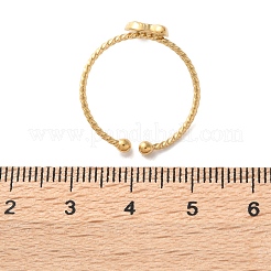 304 Stainless Steel Cuff Rings for Women&nbsp;RJEW-B118-01G