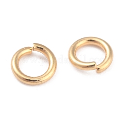 Rack Plating Brass Open Jump Rings&nbsp;X-KK-O139-18J-G