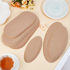 6Pcs 6 Styles Oval MDF Wood Pottery Tools&nbsp;DIY-OC0014-67