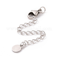 925 Sterling Silver Chain Extenders&nbsp;STER-D036-34AS