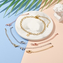 6 Pcs Long-Lasting Plated Brass Chain Extender&nbsp;KK-FS0001-04