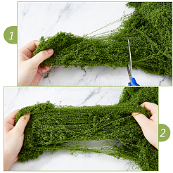 Polyester Artificial Moss&nbsp;DIY-WH0671-078