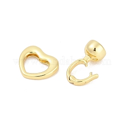 Brass Fold Over Clasps&nbsp;KK-M311-12G