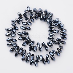 Electroplate Glass Beads Strands&nbsp;EGLA-G008-FP01
