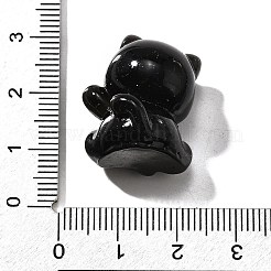 Opaque Cute Little Cat Resin Ornament&nbsp;RESI-S015-02D