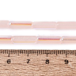 Electroplate Imitation Jade Glass Beads Strands&nbsp;EGLA-Q132-02A-D03