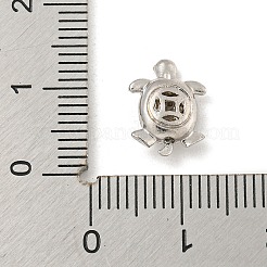 Rack Plating Brass Micro Pave Clear Cubic Zirconia Beads&nbsp;KK-P277-30P