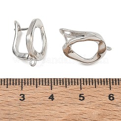 Brass Hoop Earring Findings&nbsp;KK-CBABAE6-04P