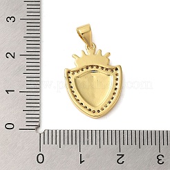Rack Plating Brass Micro Pave Cubic Zirconia Pendants&nbsp;KK-P279-26A-G