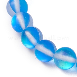 Synthetic Moonstone Beads Stretch Bracelets for Women Men&nbsp;BJEW-JB11376
