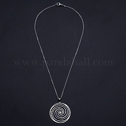 Non-Tarnish 201 Stainless Steel Pendant Necklaces&nbsp;NJEW-S105-JN601-45-1