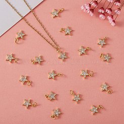 20Pcs Brass Micro Pave Cubic Zirconia Charms&nbsp;ZIRC-SZ0001-93